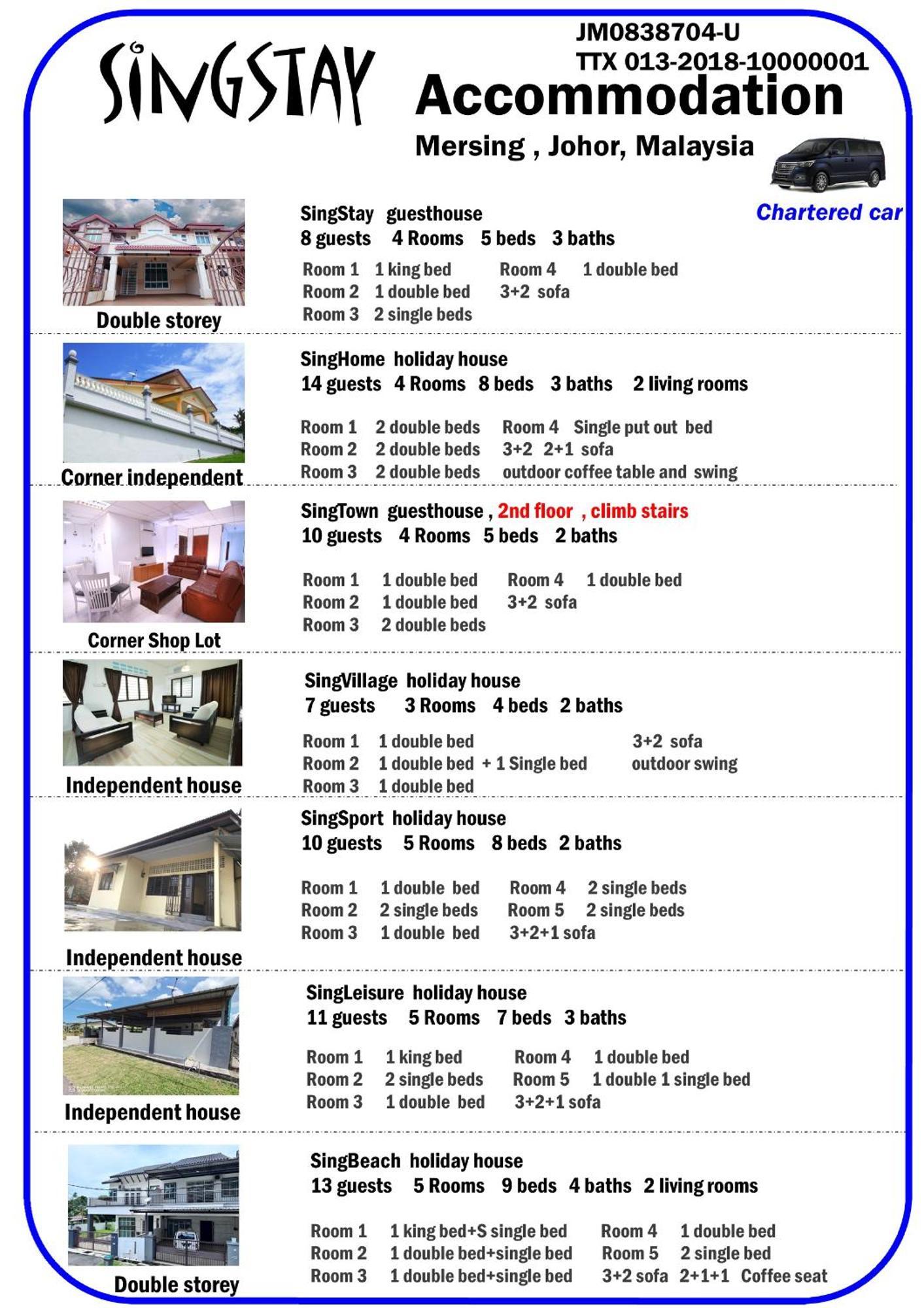 Singstay Guesthouse Mersing Bagian luar foto